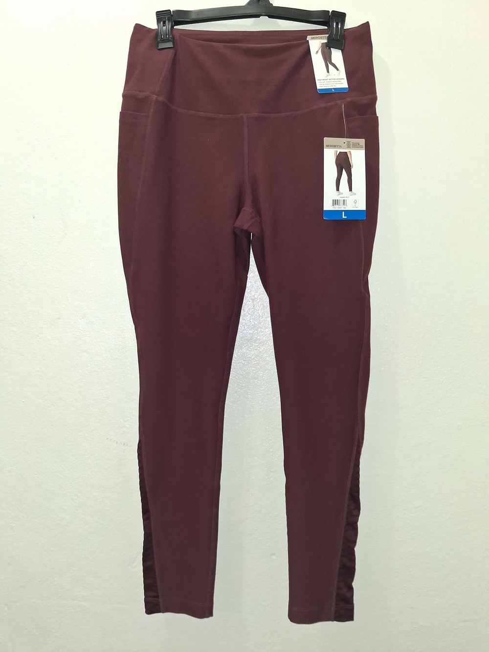 Mondetta High-Rise Burgundy Leggings